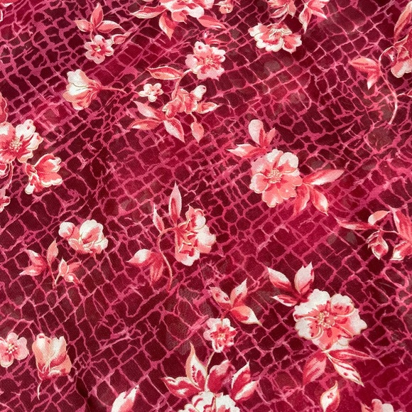 Secret treasures maroon lace floral cami - Picture 6 of 15